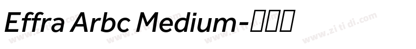 Effra Arbc Medium字体转换